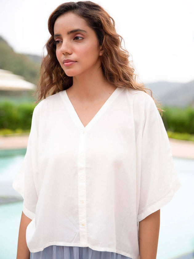 Serenity Modal Silk Short Top & Lantern Pants Set - Pinklay