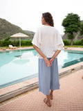 Serenity Modal Silk Short Top & Lantern Pants Set - Pinklay