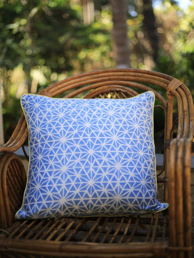 Forever Sitara Block Printed Cotton Cushion Cover - 20 Inch - Pinklay