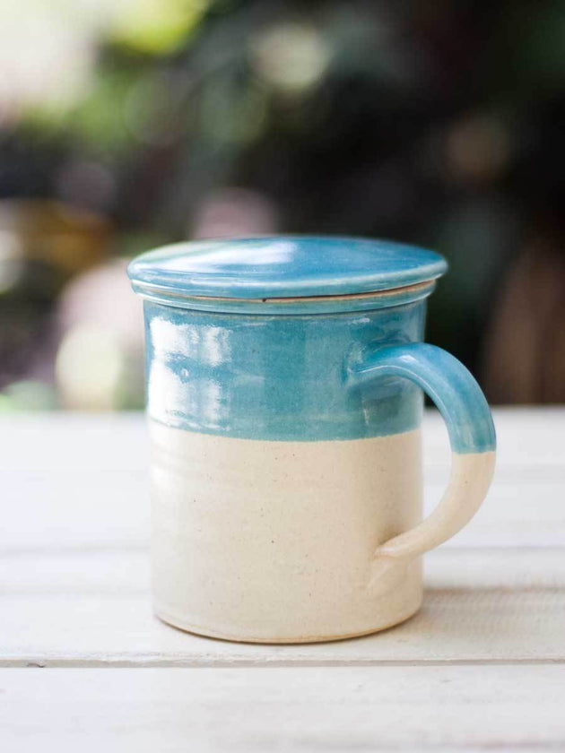 Ivory Sky Hand-Thrown Ceramic Tea Set - Pinklay