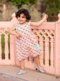 Anokhi Everyday Dress With Pocket - Pinklay