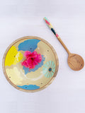 Color Riot Wooden Salad Bowl - Medium - Pinklay