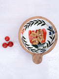 Dreamy Garden Hand Carved Wooden Snack and Fruit Bowl - Pinklay