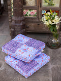 Lavender Fields Patchwork Floor Cushion - Pinklay