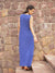 Neela Indigo Dabu Cotton Pintuck Dress - Pinklay