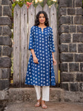 Nightfall Cotton Long Kurta - Pinklay