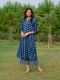 Nightfall Cotton Long Kurta - Pinklay