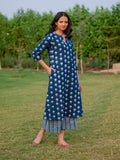 Nightfall Cotton Long Kurta - Pinklay