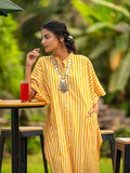 Kaftan Cotton Yellow Stripes - Pinklay