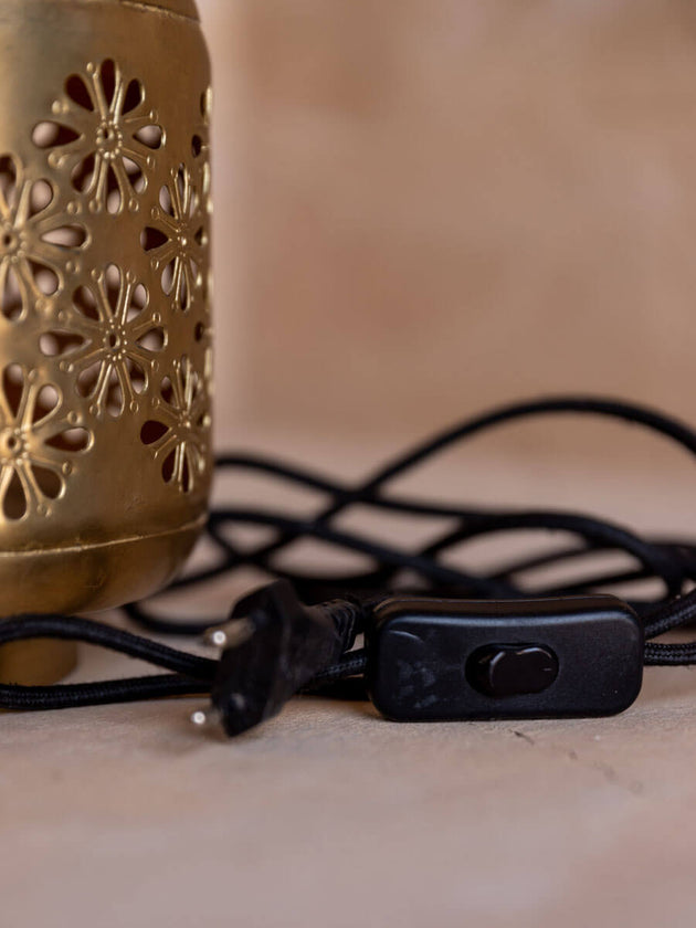Pratap Cutwork Metal Lamp Base - Pinklay
