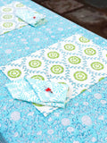 Iris Block Printed Cotton Table Napkins | Pinklay