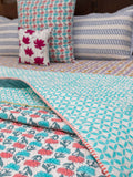 Sacred Lotus Organic Cotton Quilt - Pinklay
