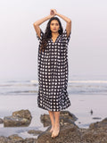 Maya Memsaab Black Modal Kaftan Dress