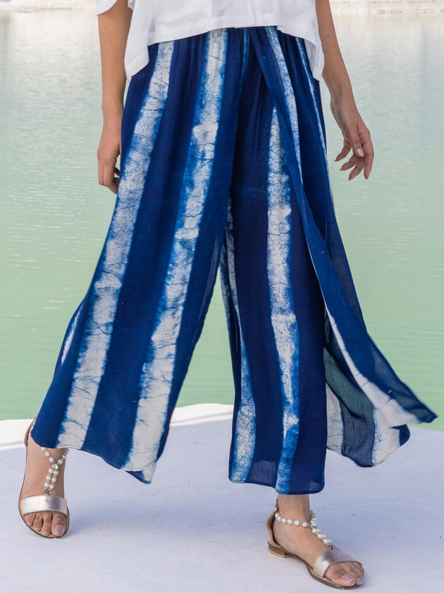 Aasman Dabu Printed Wrap-Around Pants