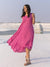 Roseate Rani Pink Asymmetrical Long Dress