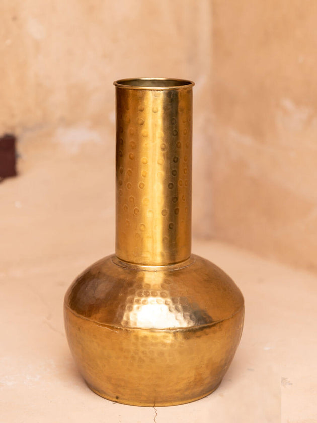 Aftab Hammered Metal Vase | Pinklay