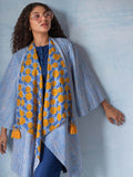 Safarnama Waterfall Reversible Cotton Shrug | Pinklay