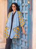 Safarnama Waterfall Reversible Cotton Shrug | Pinklay