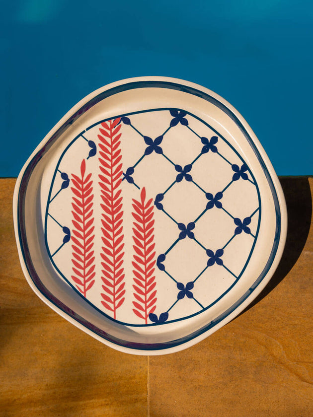 Set of 2 - Izumi Ceramic Platters - Pinklay