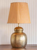 Shayari Floral Etched Metal Lamp Base - Pinklay