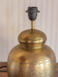 Shayari Floral Etched Metal Lamp Base - Pinklay