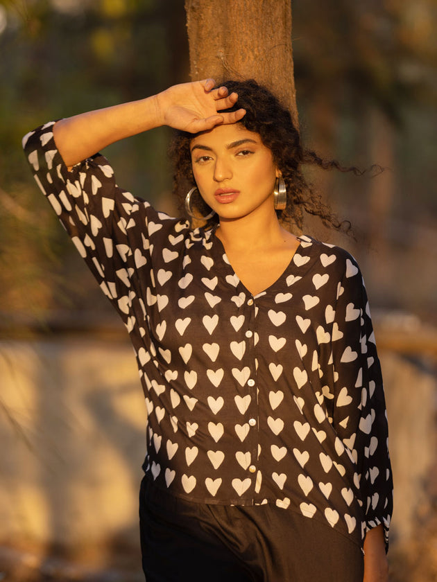 Devi Black Co-ord Set of 2