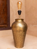 Swagat Hammered Metal Large Lamp Base | Pinklay