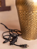 Swagat Hammered Metal Large Lamp Base | Pinklay