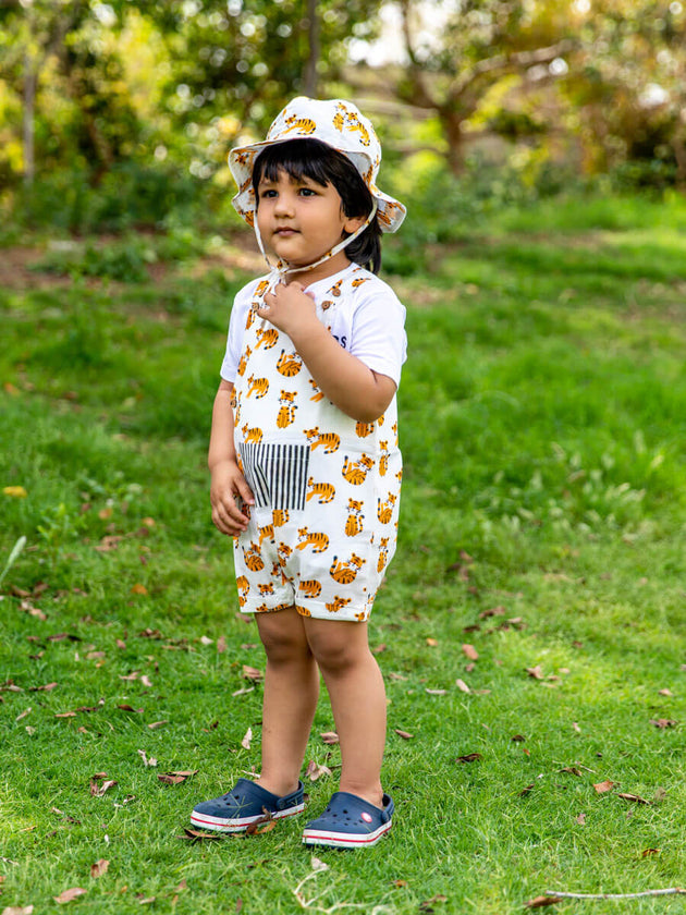 Tiny Cubs Organic Cotton Dungarees | Pinklay