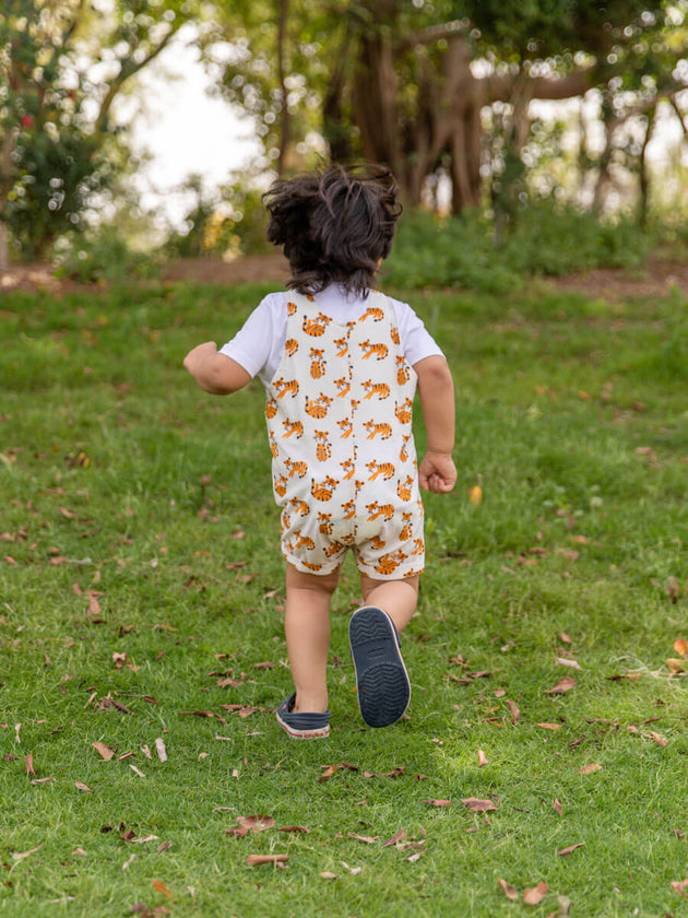Tiny Cubs Organic Cotton Dungarees | Pinklay