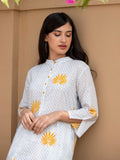 Tuhina Cotton Long Kurta - Pinklay