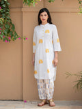 Tuhina Cotton Long Kurta - Pinklay