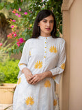 Tuhina Cotton Long Kurta - Pinklay