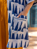 Set of 2 - Mimosa Indigo Dabu Kimono Jacket and Palazzo Pants