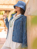 Vagabond Daabu Block Printed Demin Jacket | Pinklay