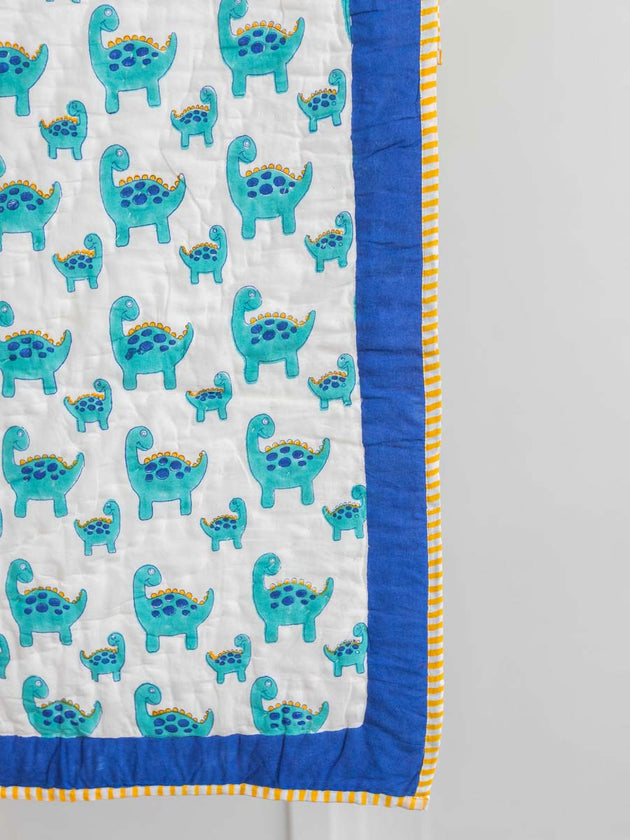 Barney The Dino Organic Cotton Quilt for Infants