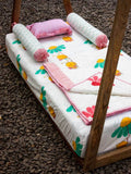 Bumblebee Cotton Cot/Crib Fitted Sheet - Pinklay
