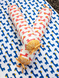 Set of 5 - Pink Giraffe GOTS Certified Organic Cotton Cot Bedding Set