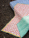 Set of 5 - Pink Giraffe GOTS Certified Organic Cotton Cot Bedding Set