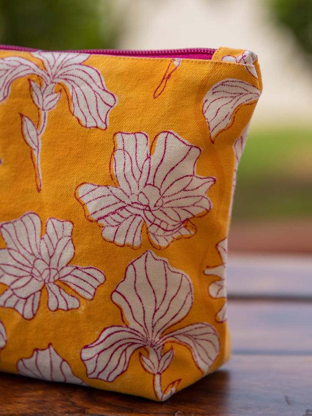 Yellow Peony Travel Case - Pinklay 