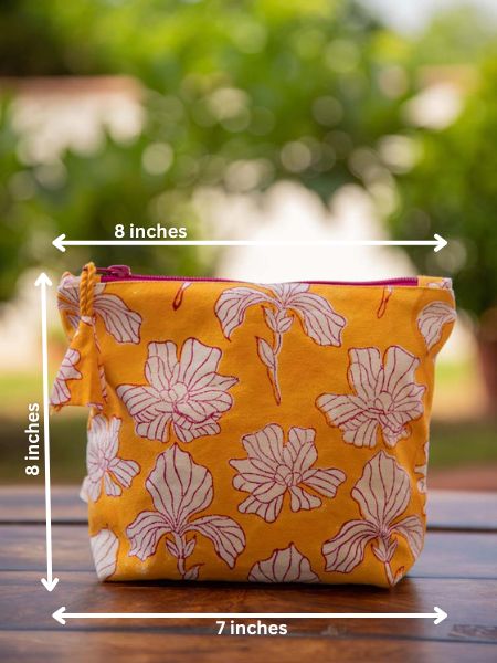 Yellow Peony Travel Case - Pinklay